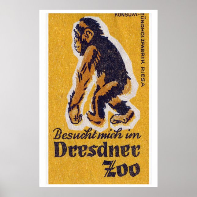 Poster Yellow Monkey - Matchbox Print - Aesthetic Wall (Devant)