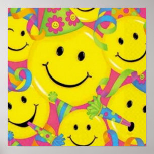 Poster Yellow Smiling Face