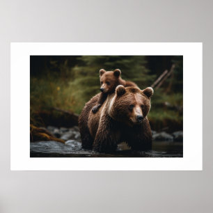Poster Yellowstone-Bär