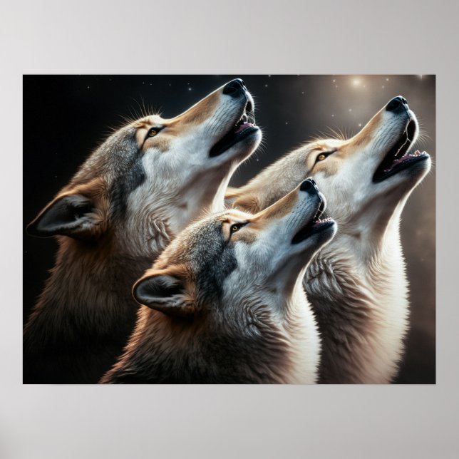 Poster Yellowstone Wolves (Vorne)