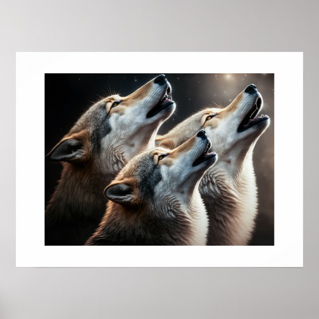 Poster Yellowstone Wolves (Vorne)