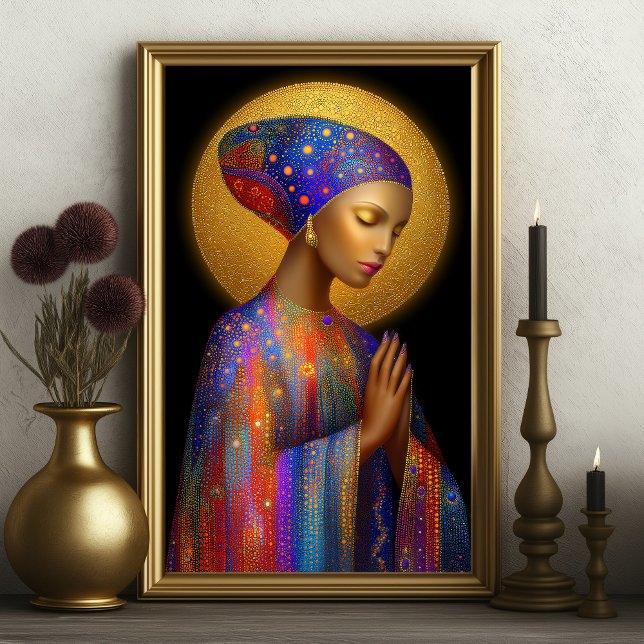 Poster Yemaya déesse de l'amour protection guérir Portrai (Créateur téléchargé)