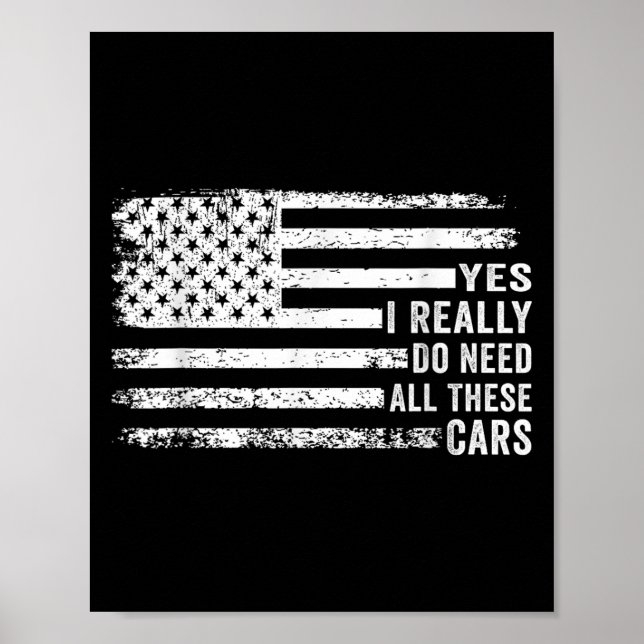 Poster Yes I Really Do Need All These Funny Garage Mechan (Devant)