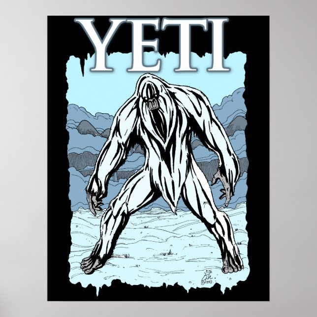 Poster Yeti (Devant)