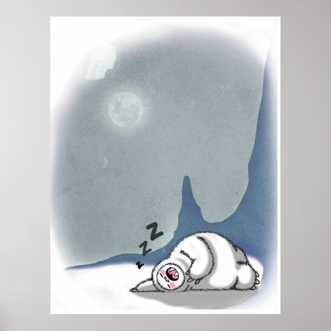 Poster Yeti doit dormir trop sur l'affiche (Devant)