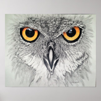 Poster Yeux attentifs