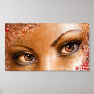 Poster yeux Brown