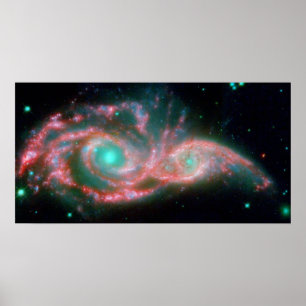 Poster Yeux dans le ciel NGC 2207 NASA