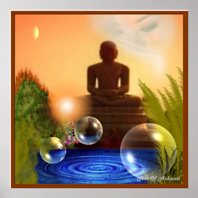 Poster Yeux de Bouddha (Devant)