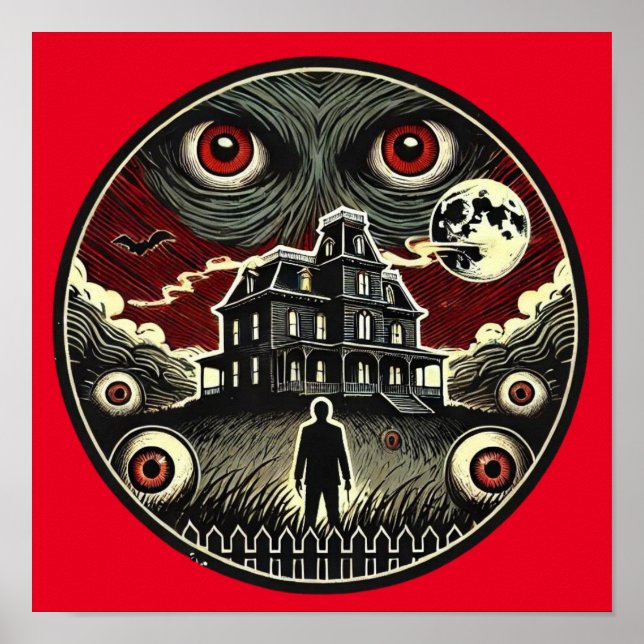 Poster Yeux de la demeure hantée (Devant)