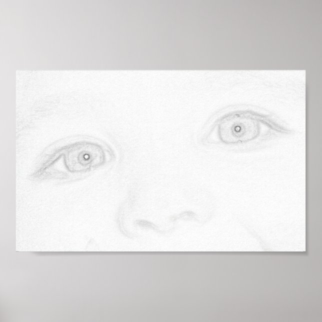 Poster Yeux d'un enfant (Devant)
