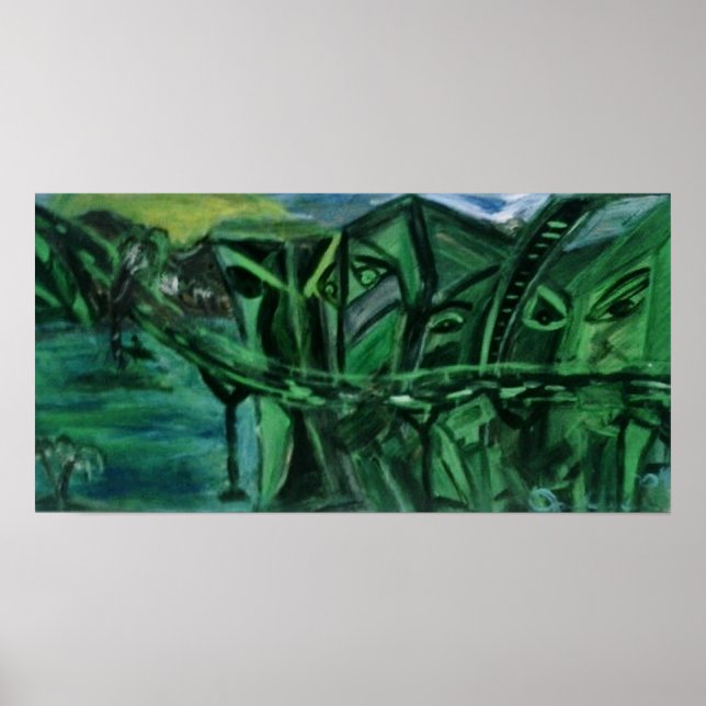 POSTER YEUX ÉMERAUDES (Devant)