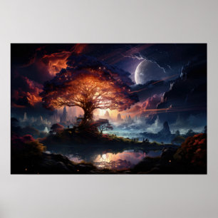 Poster Yggdrasil À La Fin Du Monde
