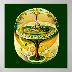 Poster Yggdrasil, Tree Of Life Fine Art