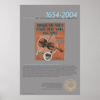 Poster Yiddle On Your Fiddle..., Sheet Music, 1909