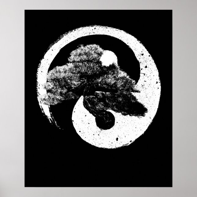 Poster Yin Yang Bonsai (Devant)