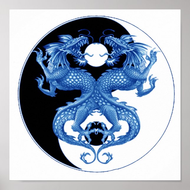 Poster Yin Yang Dragon 2 (Devant)