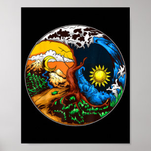 Poster Yin yang eve sauve l'avion Yin yang eve sauve l'av
