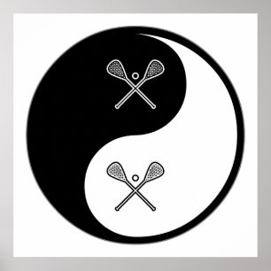 Poster Yin Yang Lacrosse