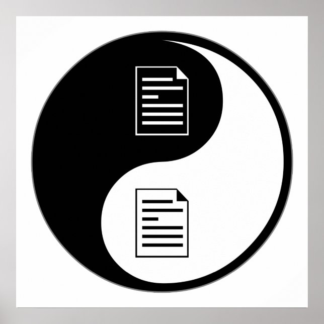 Poster Yin Yang Prospection (Devant)