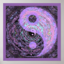 Yin Yang Purple Mandala