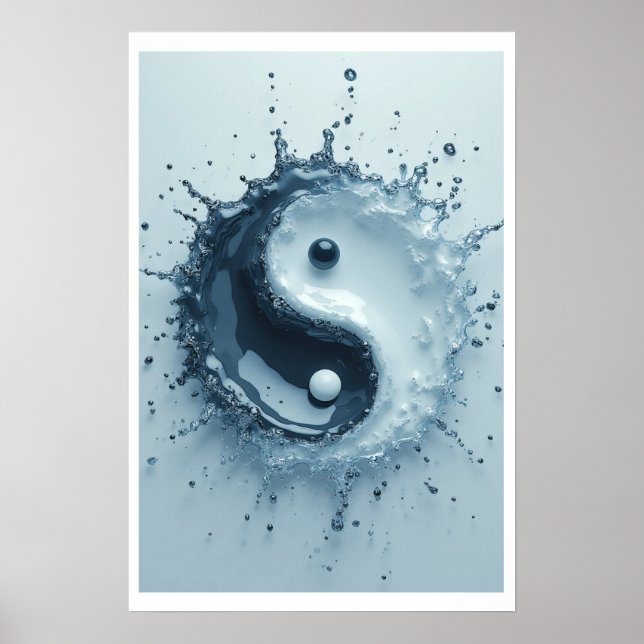 Poster Yin Yang Splash (Devant)