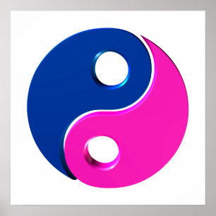 Poster Yin Yang symbol