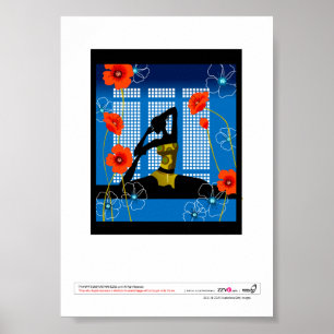 Poster Yoga de pratique de femme