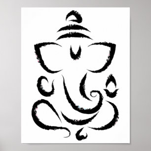 Poster Yoga Hindou Indien Méditation Deepavali Diwali Ran