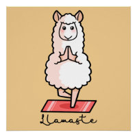 Yoga llama - Llamaste