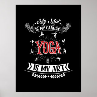 Poster Yoga Lover | Le yoga est mon art