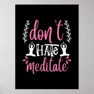 Poster Yoga Lover   Ne pas haïr la Méditerranée