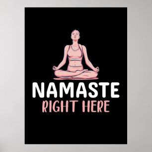 Poster Yoga Lover Yoga Namaste ici