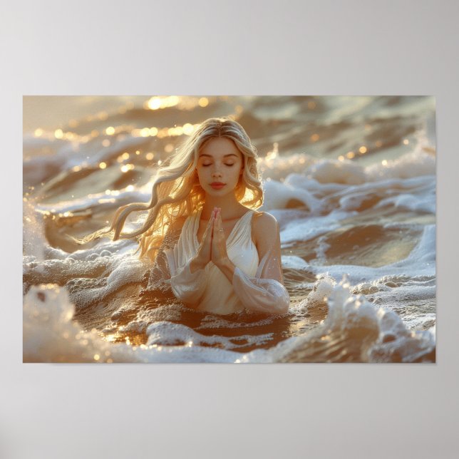 POSTER YOGA - MEDITATION - CARPE DIEM - WELLNESS (Devant)