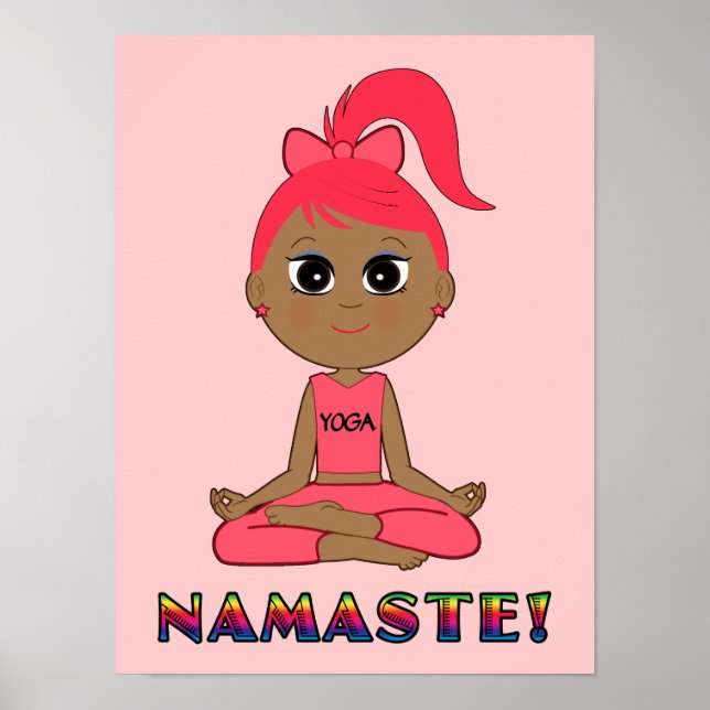 Poster Yoga Namaste (Devant)