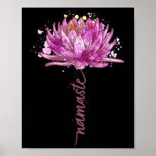 Poster Yoga Namaste Fleur de Lotus Yoga Nénuphar Yoga Sma