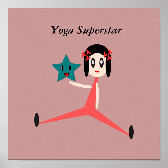 Poster Yoga Superstar (Devant)