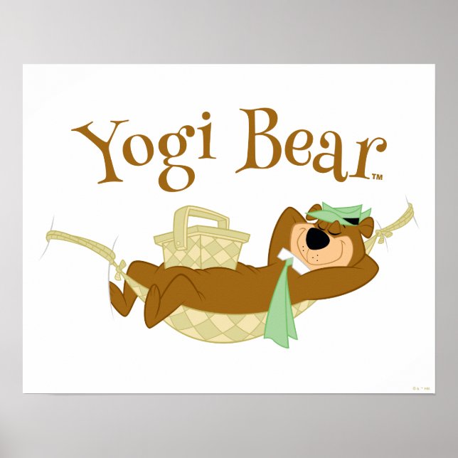 Poster Yogi Bear Pique-nique Hammock Nap Time (Devant)