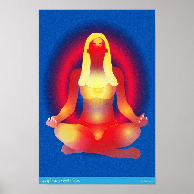 Poster yogini Amérique (Devant)