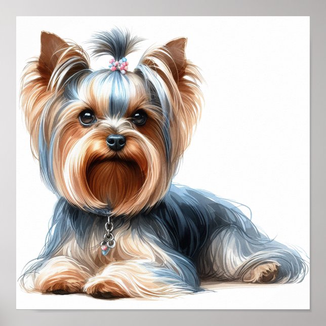 Poster Yorkshire Terrier (Devant)