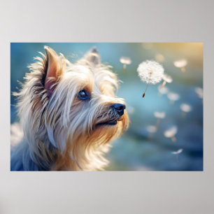 Poster Yorkshire Terrier chien animal animal animal anima