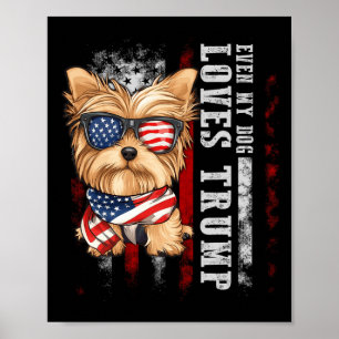 Poster Yorkshire Terrier Chien Yorkie Même Mon Chien Aime