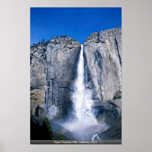 Poster Yosemite Falls supérieur, la Californie,