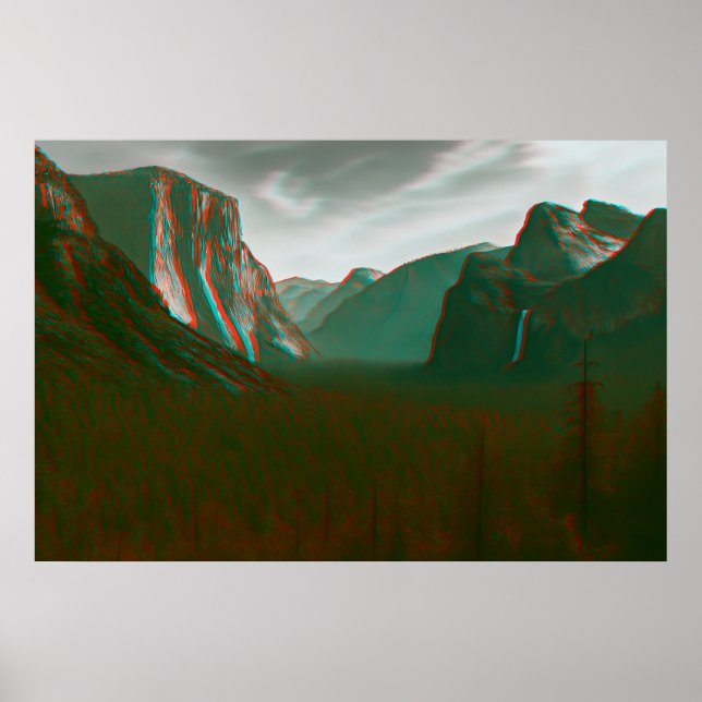 Poster Yosemite in 3D (Devant)
