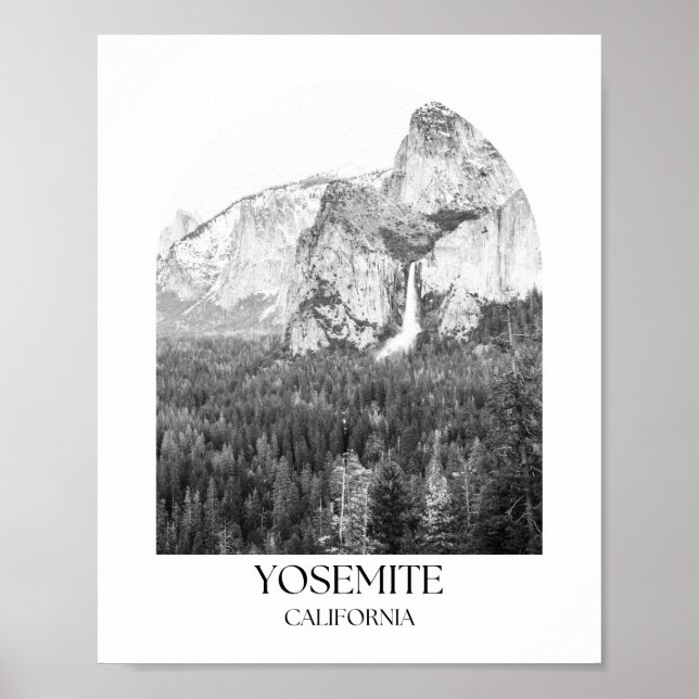 Poster Yosemite National Park California Arch (Devant)