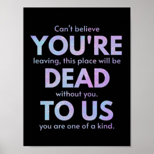 Poster You Are Dead to Us! - R.I.P. Traitor!: Coworker