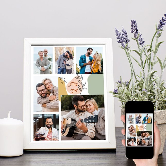 Poster You Can Motivational 6 Photo Collage (Créateur téléchargé)