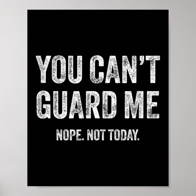 Poster You Can't Guard Me  (Devant)