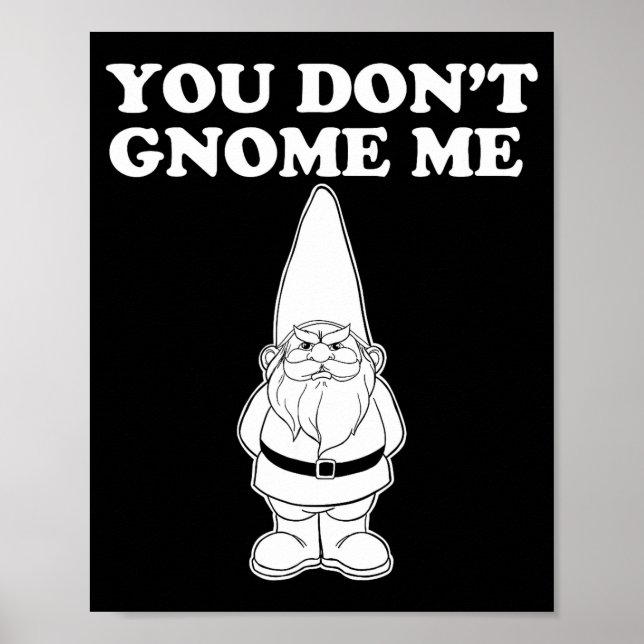 Poster You Don't Gnome Me  (Devant)