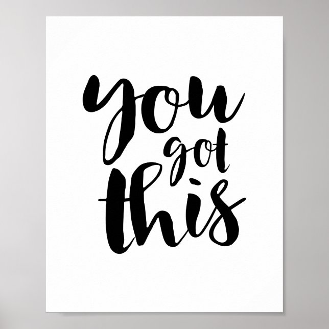 Poster You Got This, Motivational Quote Gallery Wall (Devant)
